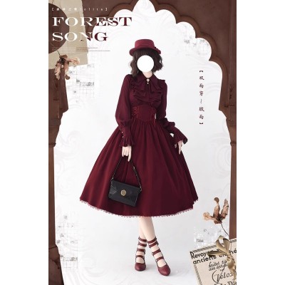 Forest Song Asterius Double Sided Long Skirt(Leftovers/3 Colours/Full Payment Without Shipping)